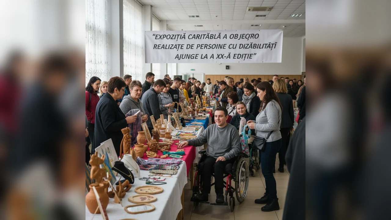 A XX-a ediție a Expoziției caritabile cu obiecte realizate de persoane cu dizabilități ajunge în orașul nostru