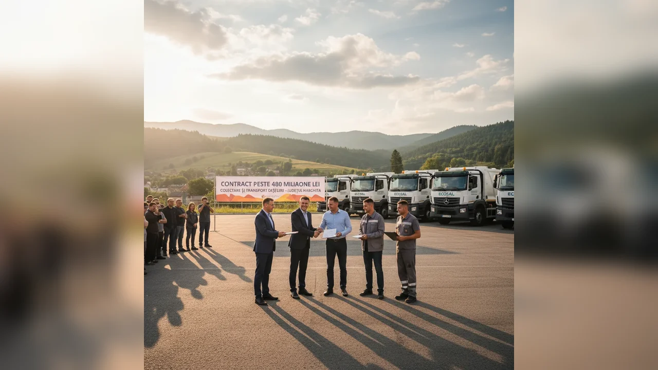 acord în valoare de peste 480 milioane lei pentru servicii de colectare și transport al deșeurilor