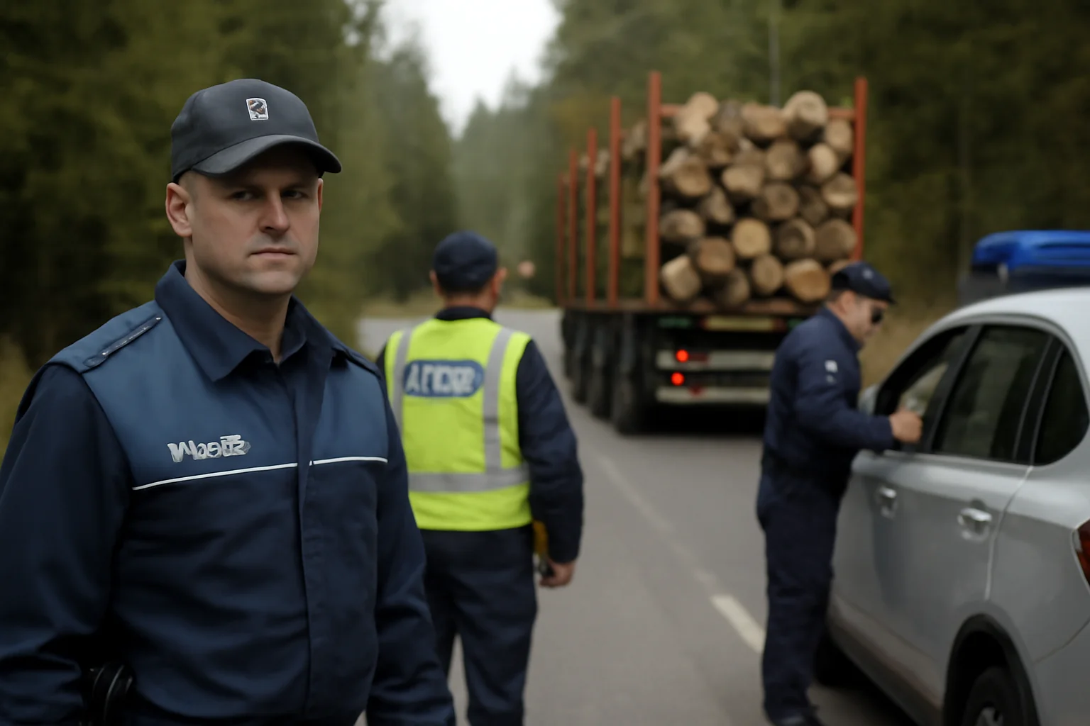 Acțiune amplă a polițiștilor din Miercurea Ciuc pentru verificări silvice și rutiere în Harghita