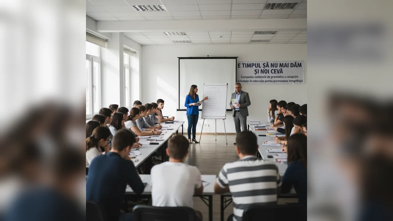 Activitate educaţională pentru promovarea integrităţii E TIMPUL SĂ NU MAI DĂM ŞI NOI CEVA