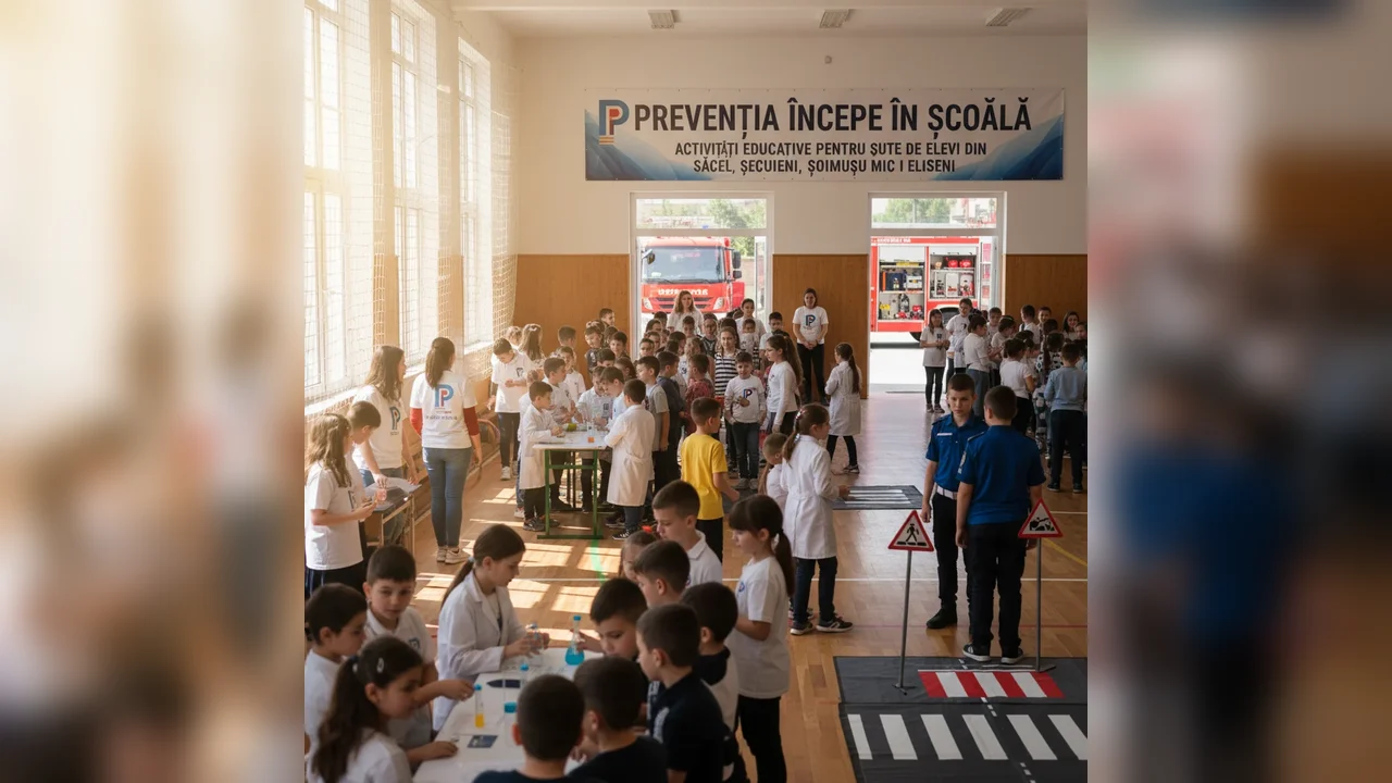 Activități educative în școli pentru sute de elevi din Harghita