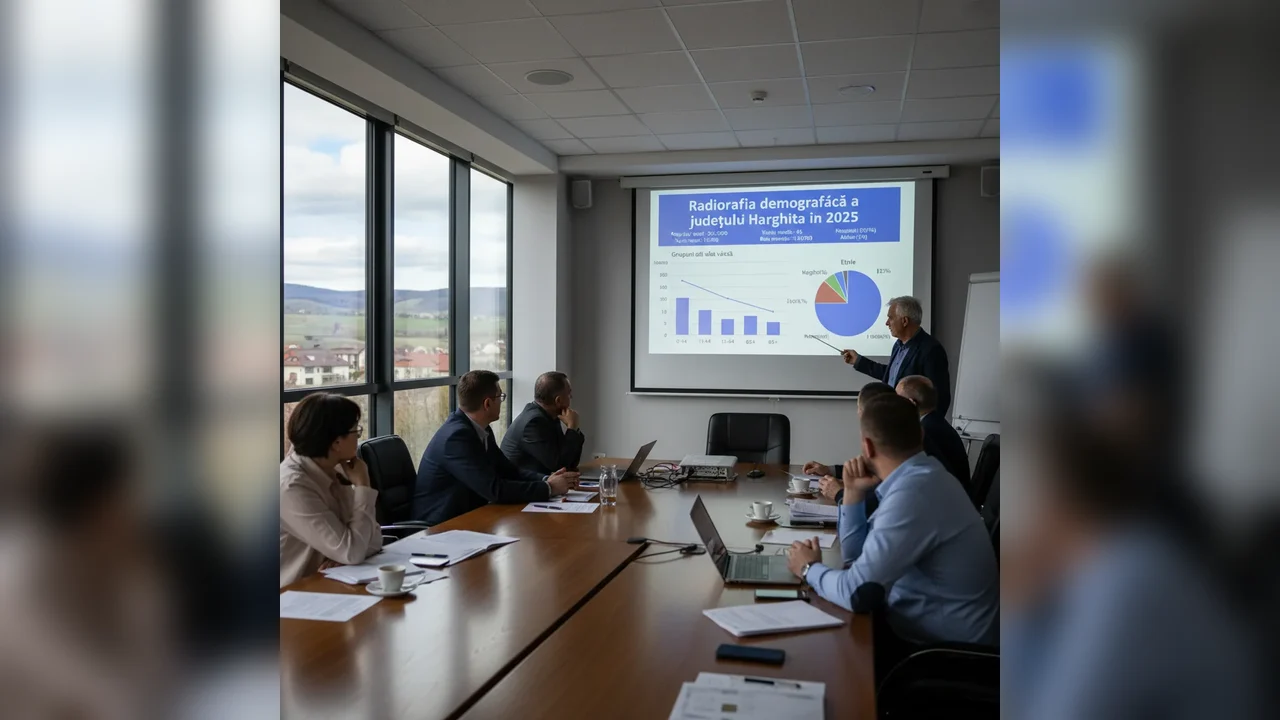 Analiza demografică a județului Harghita în anul 2025