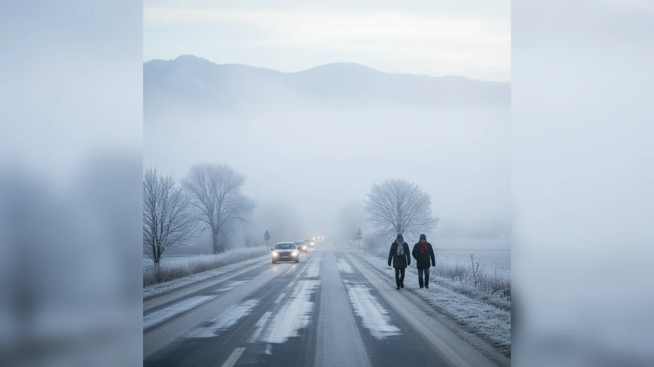 Avertizare de ceață și risc de ghețuș la Miercurea Ciuc și în alte județe, anunțată de Centrul INFOTRAFIC