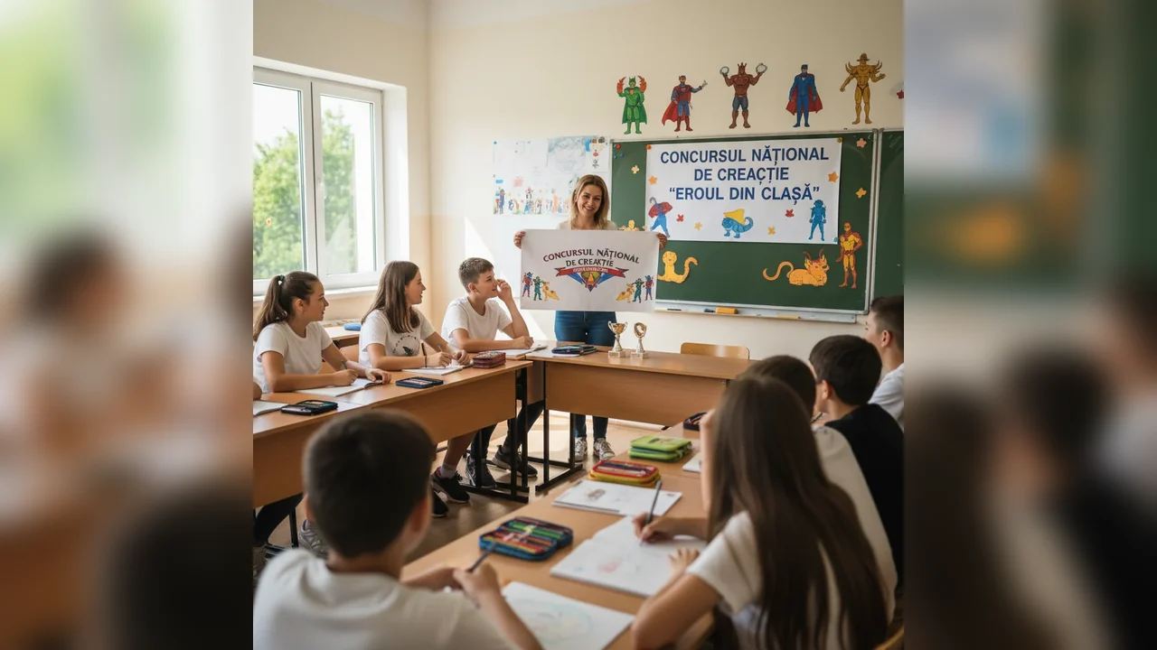 Concurs național de creație Eroul din clasă, adresat elevilor de gimnaziu
