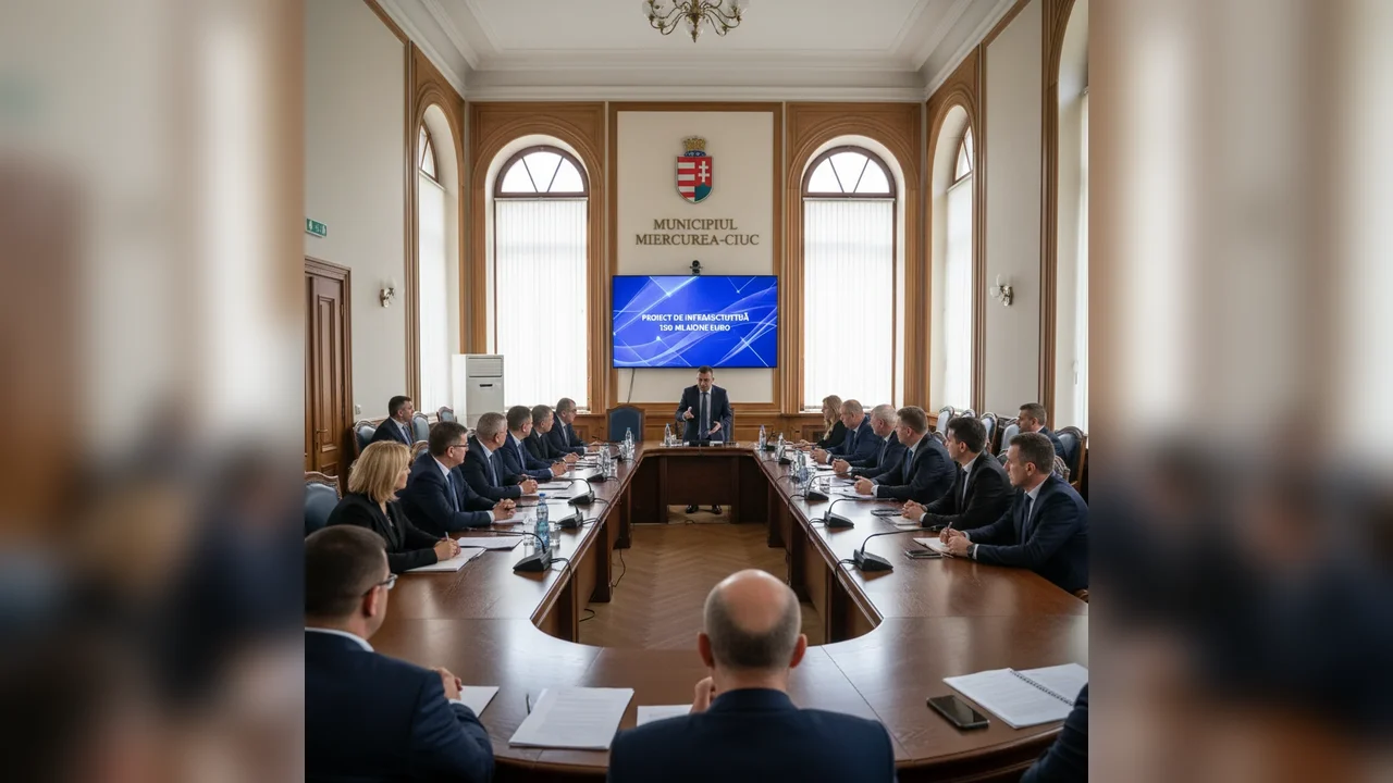 Consiliul Local Miercurea‑Ciuc discută un proiect de infrastructură estimat la 150 milioane euro