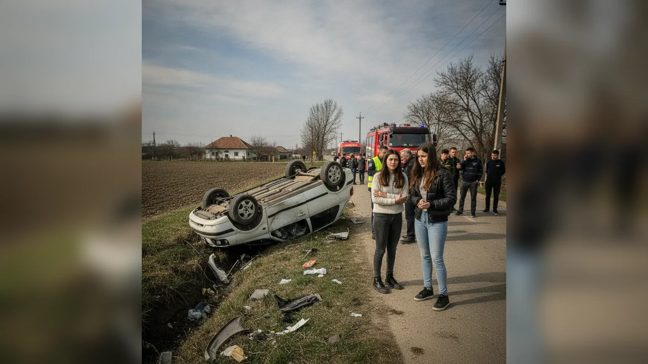 Două persoane rănite într-un accident la Leliceni