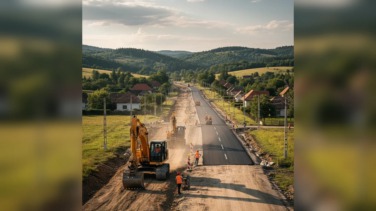 Drumuri în șantier: 48 km se reamenajează în Odorhei