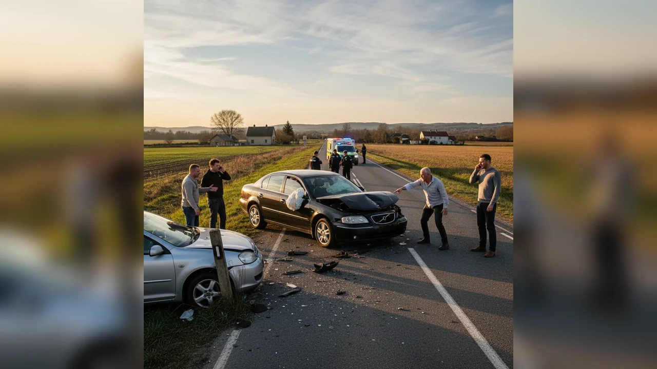 După un scandal, șoferii au părăsit locul și au provocat un accident rutier în zonă
