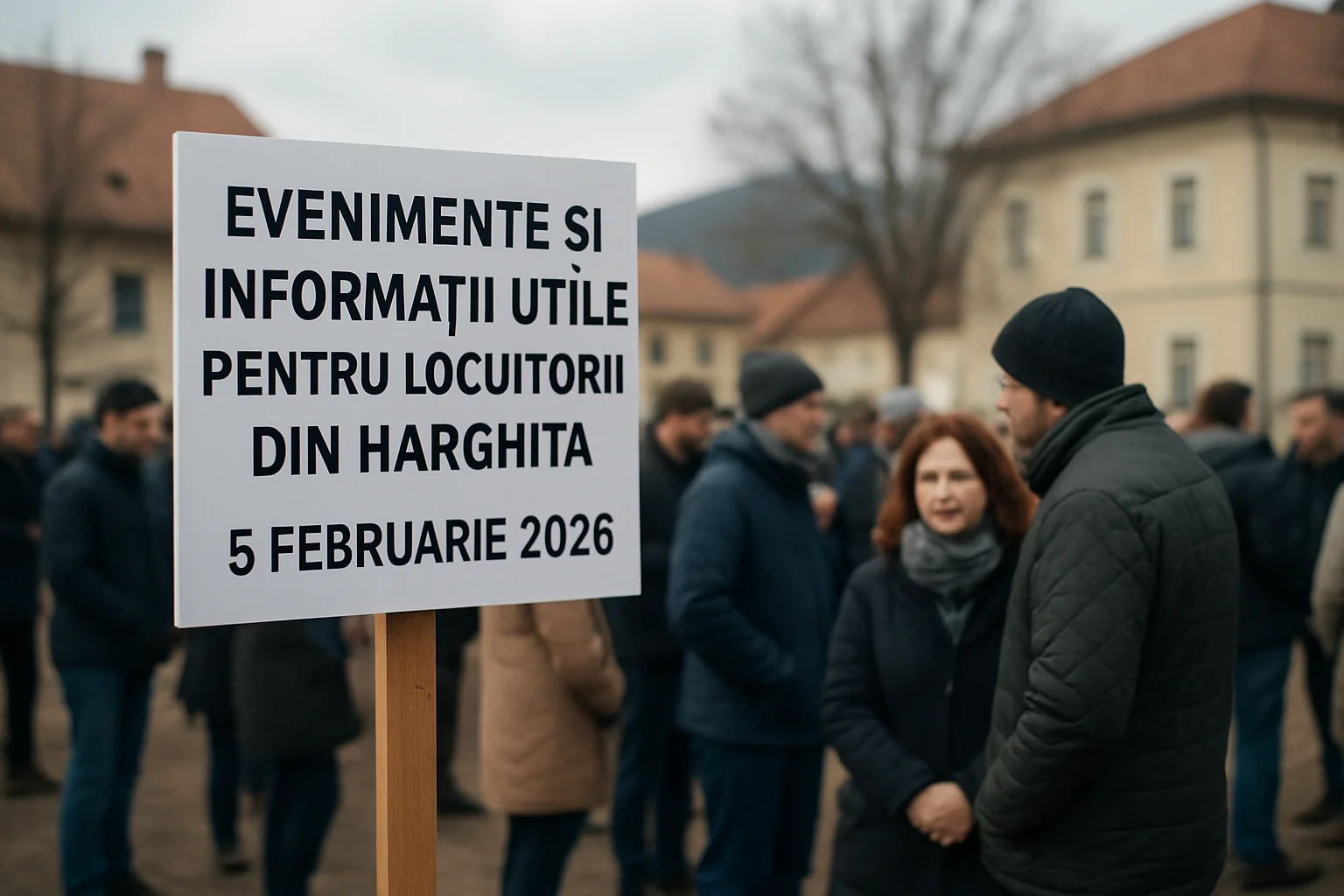 Evenimente și informații utile pentru locuitorii din Harghita, 5 februarie 2026