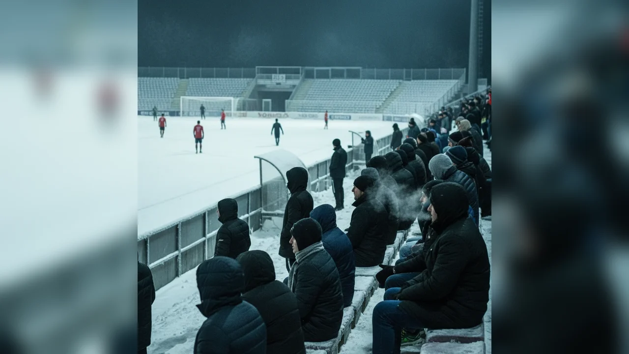 Gerul afectează tribunele: prezență redusă la meciul Csikszereda – Botoșani de la Miercurea Ciuc