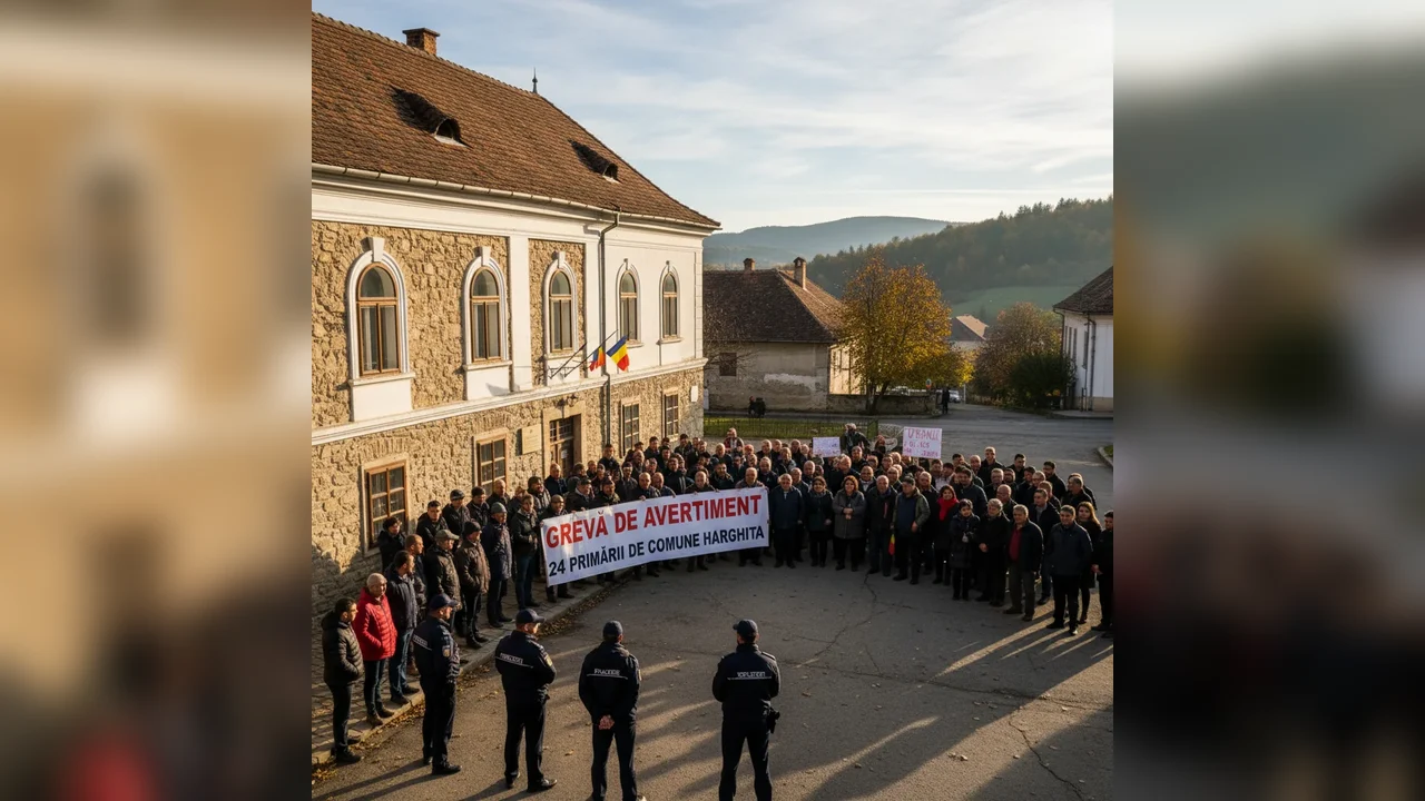 Grevă de avertisment în primăriile din Harghita, anunțată la Miercurea Ciuc
