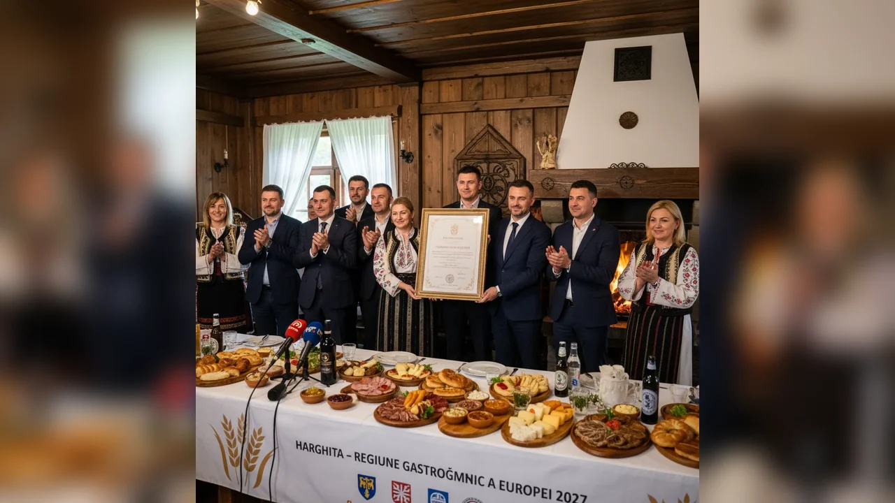 Harghita primește la Miercurea Ciuc titlul de „Regiune Gastronomică a Europei 2027”