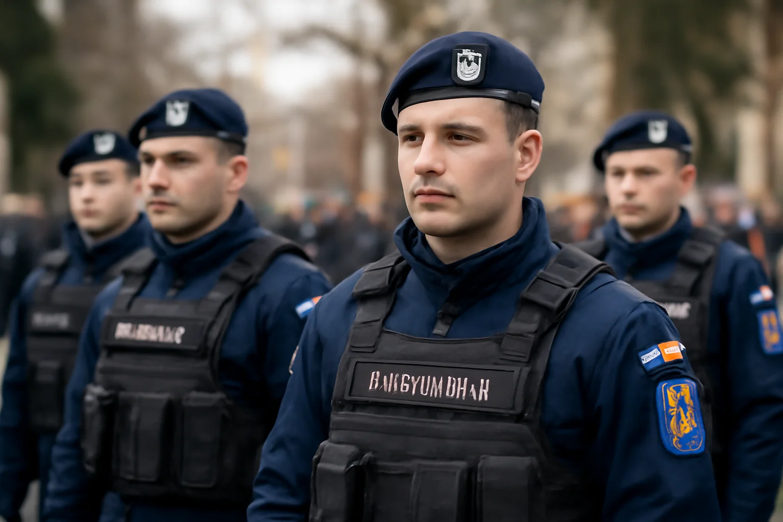 Jandarmii din Harghita asigură ordinea de Ziua Unirii Principatelor Române