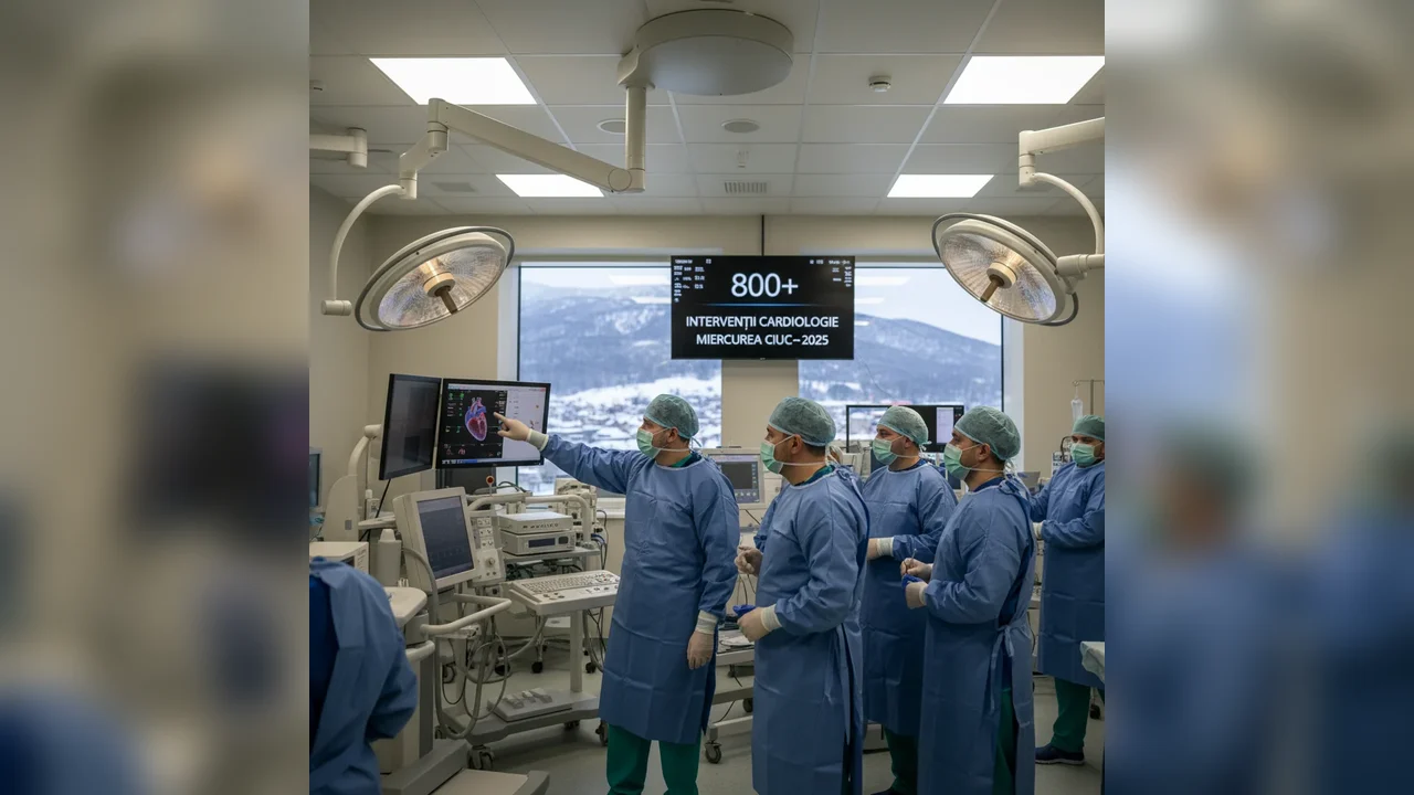 Laboratorul de Cardiologie Intervențională din Miercurea Ciuc depășește pragul de 800 de intervenții în 2025