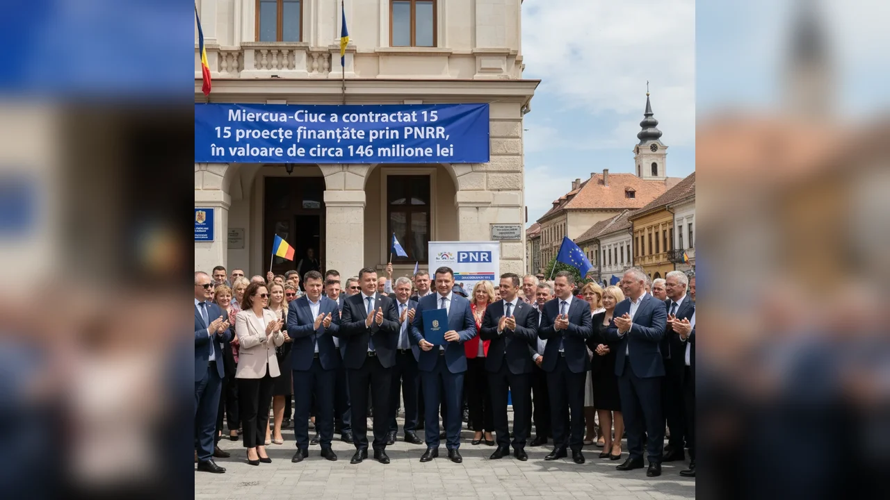 Miercurea Ciuc: proiecte PNRR de aproape 146 de milioane de lei pentru reabilitări și transport electric