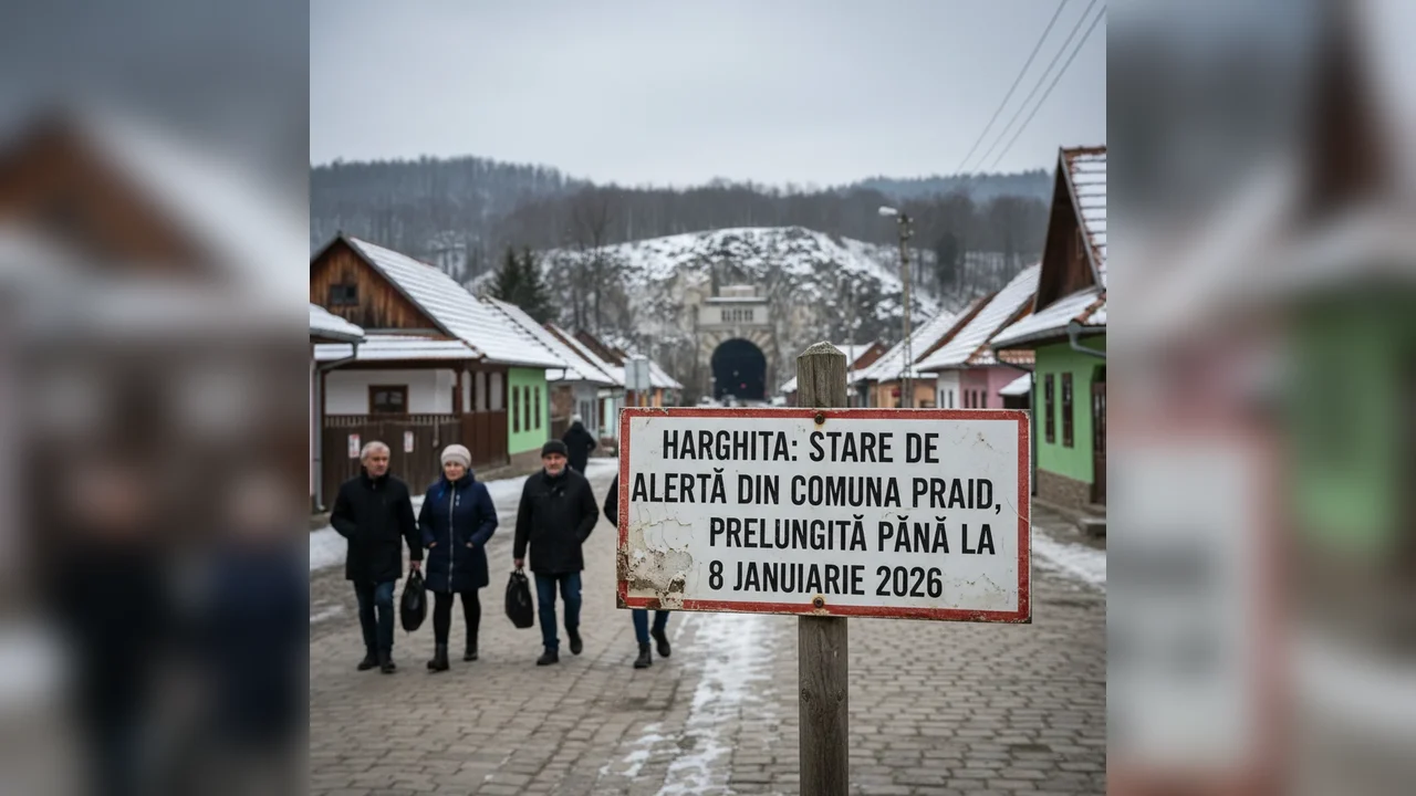 Miercurea Ciuc: Starea de alertă din comuna Praid, prelungită până la 8 ianuarie 2026