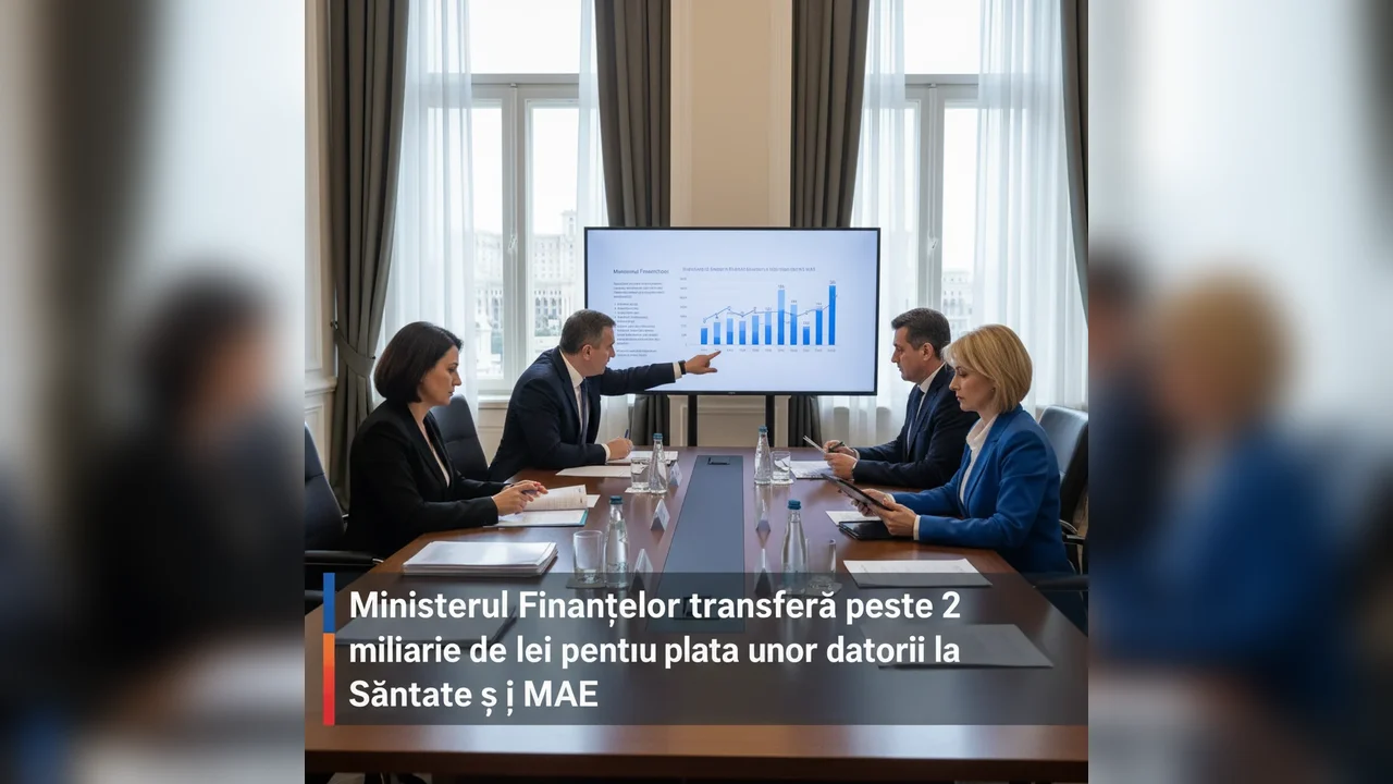 Ministerul Finanțelor alocă peste 2 miliarde lei pentru plata datoriilor către Sănătate și MAE