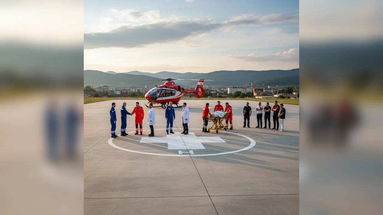 Misiuni aeriene la Miercurea Ciuc: peste o sută de vieți salvate de la deschiderea heliportului SJU