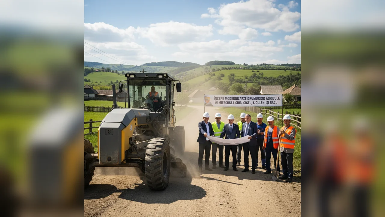 Modernizarea drumurilor agricole începe la Miercurea Ciuc și în trei comune învecinate