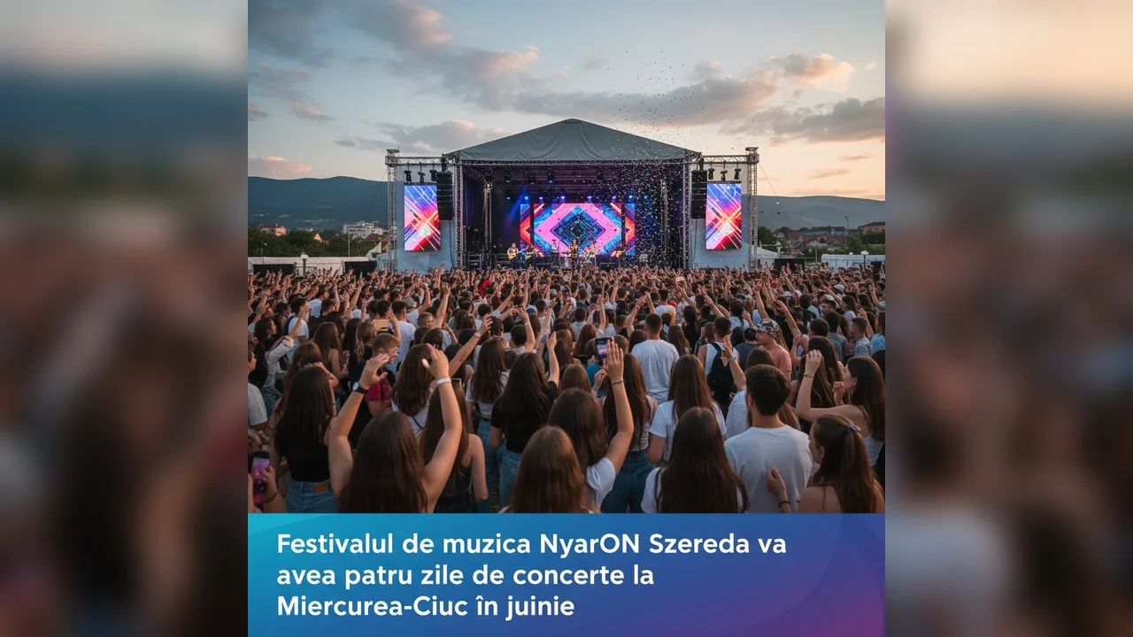 NyarON Szereda revine la Miercurea Ciuc cu patru zile de concerte în iunie 2026