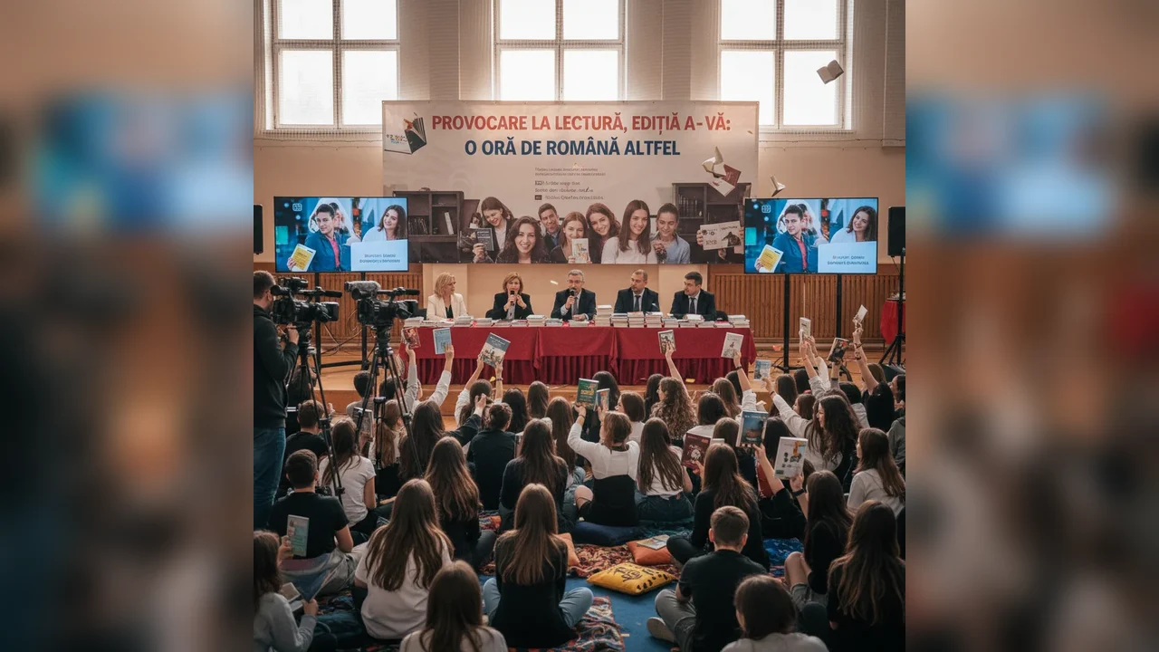oră interactivă de limba română, invitați speciali, volume atractive și mii de elevi implicați în lectură