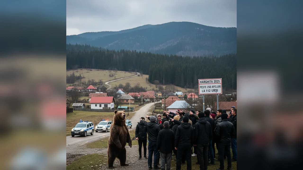Peste 250 de sesizări la 112 privind urși în apropierea localităților harghitene, raportate de la Miercurea Ciuc