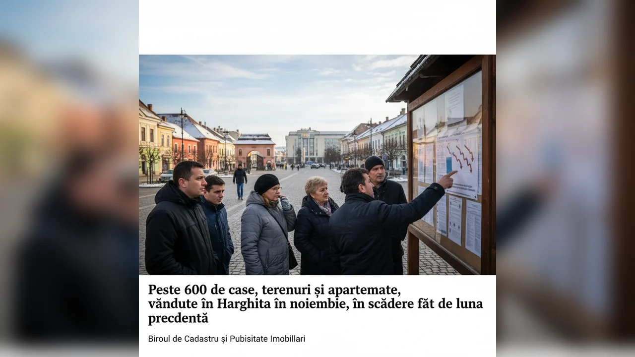 Peste 600 de locuințe și terenuri tranzacționate în Harghita în noiembrie, cu o scădere față de octombrie