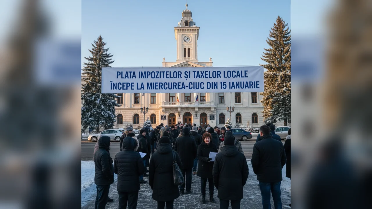 Plata impozitelor locale pentru 2026 va începe la Miercurea-Ciuc pe 15 ianuarie
