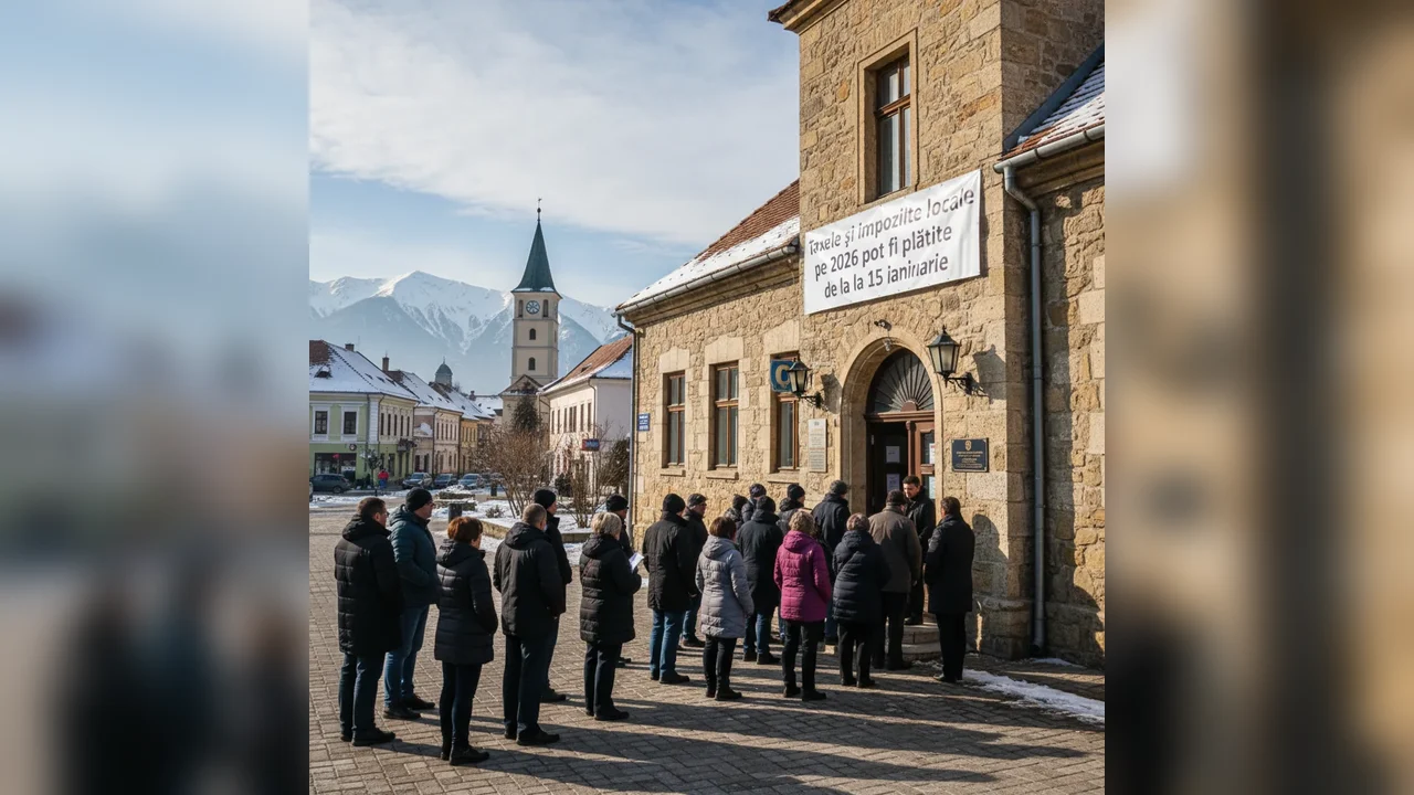Plata taxelor locale pe 2026 începe din 15 ianuarie la Miercurea-Ciuc