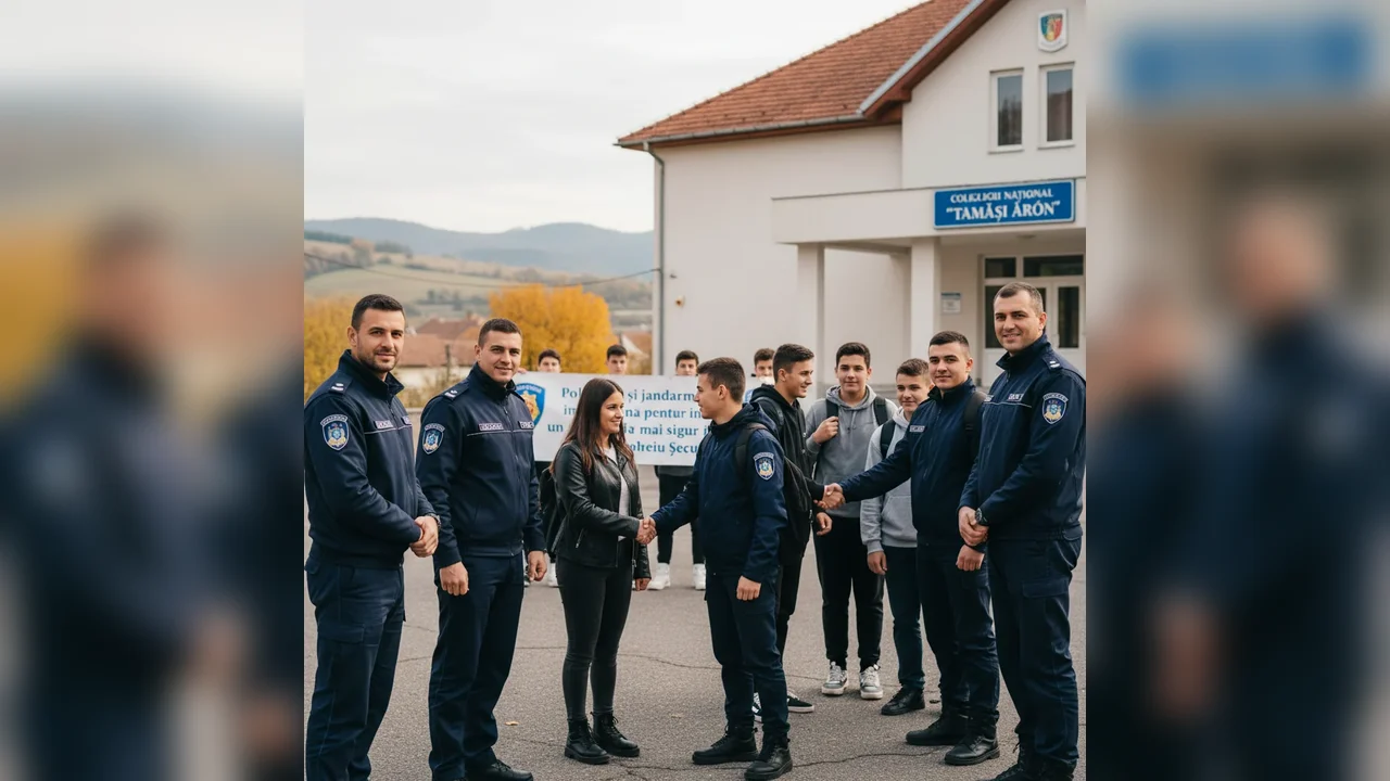 Polițiști și jandarmi colaborează pentru siguranța elevilor în școlile din Odorheiu Secuiesc