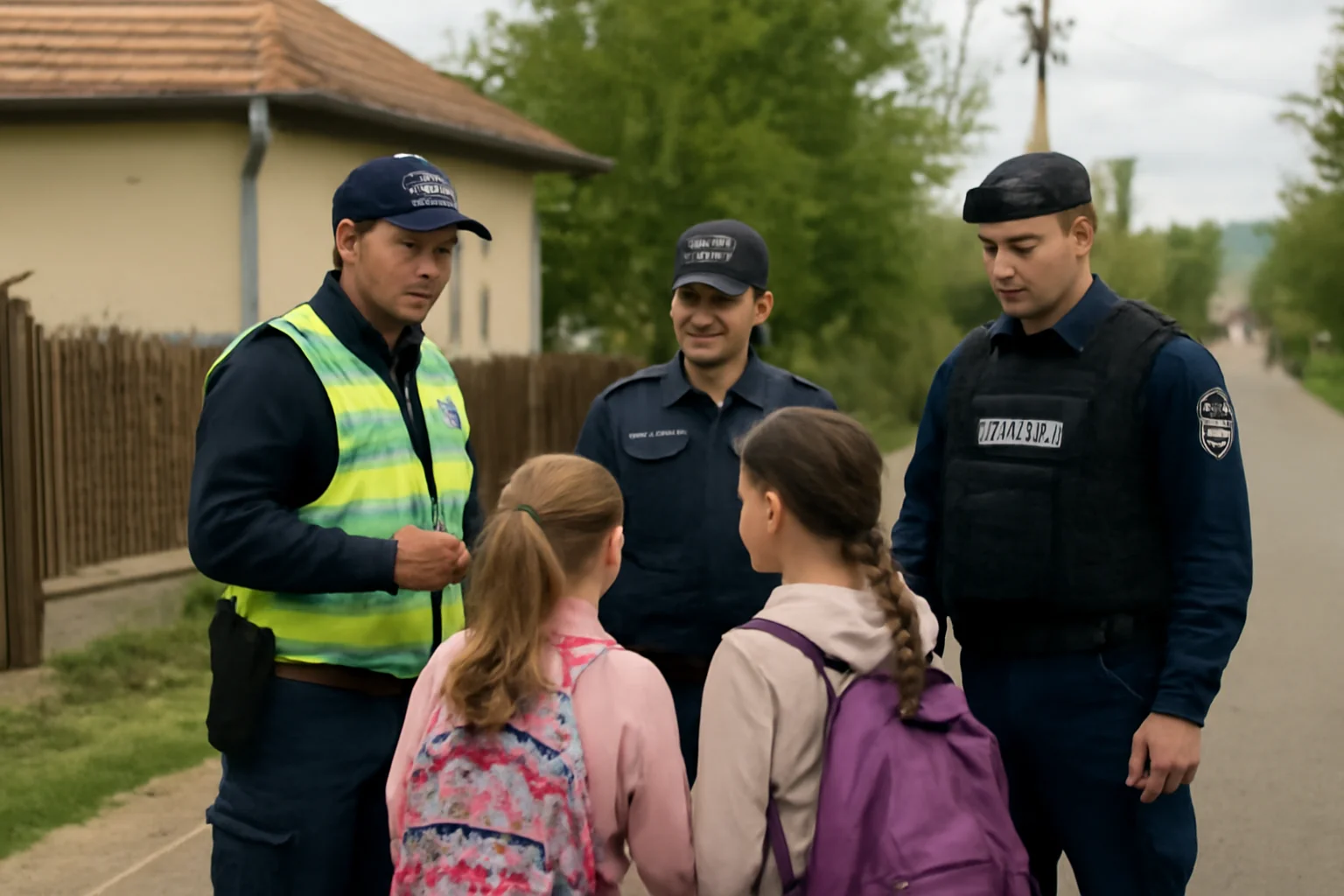 Polițiști și jandarmi harghiteni asigură siguranța elevilor