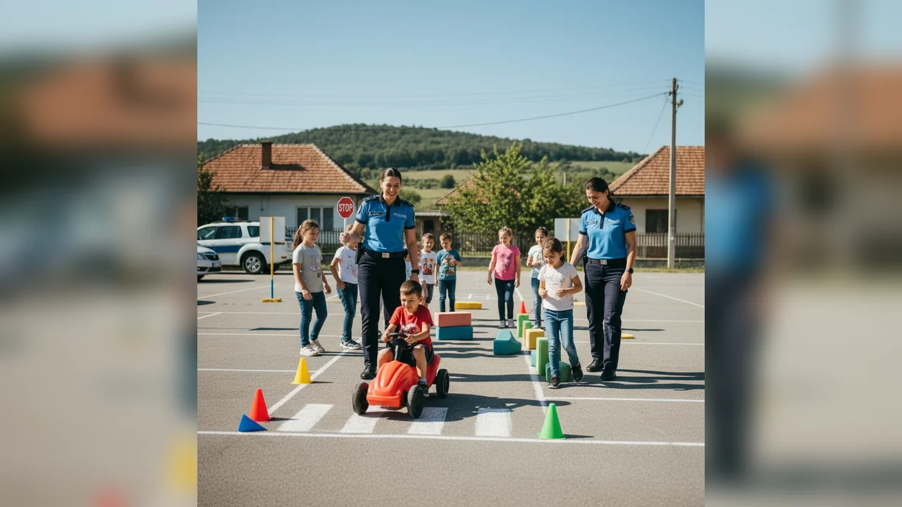 Polițiștii au educat elevii din Livezi despre siguranță
