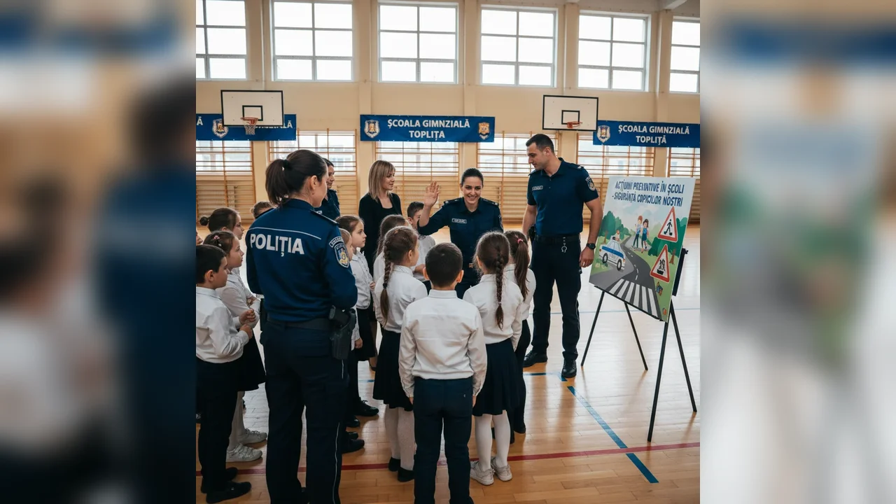 Polițiștii din municipiul Toplița desfășoară acțiuni preventive în școli