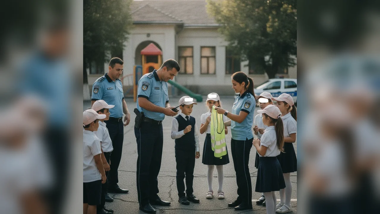 Polițiștii Harghita au educat elevii despre siguranță rutieră