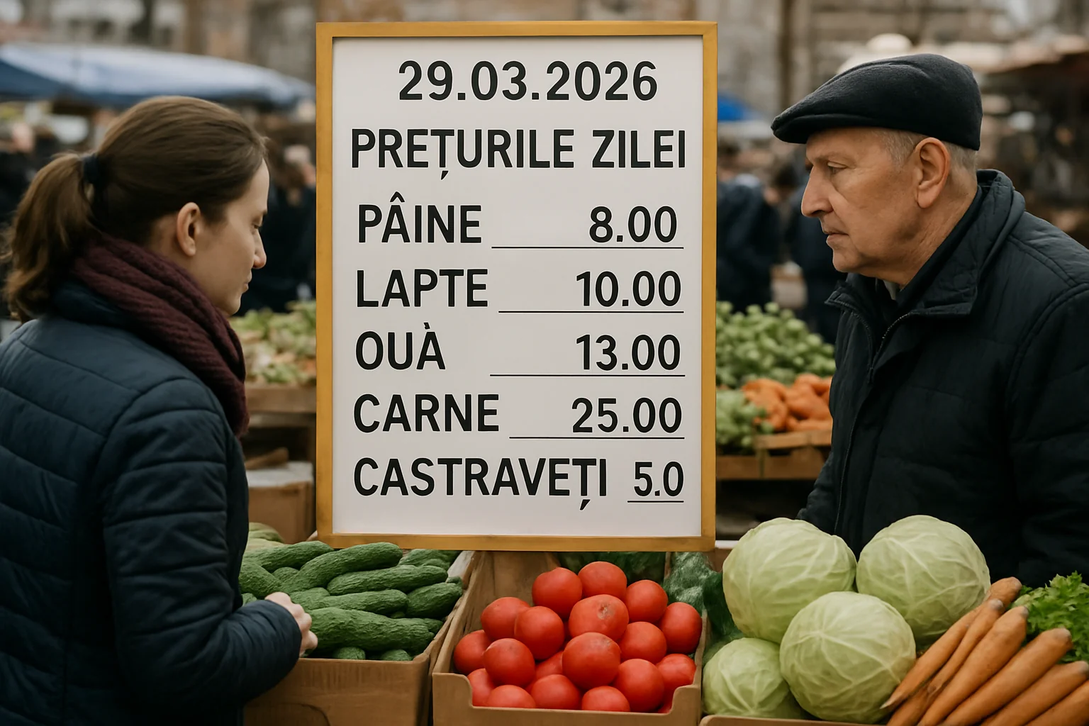 Prețurile zilei în România – 2026-03-29