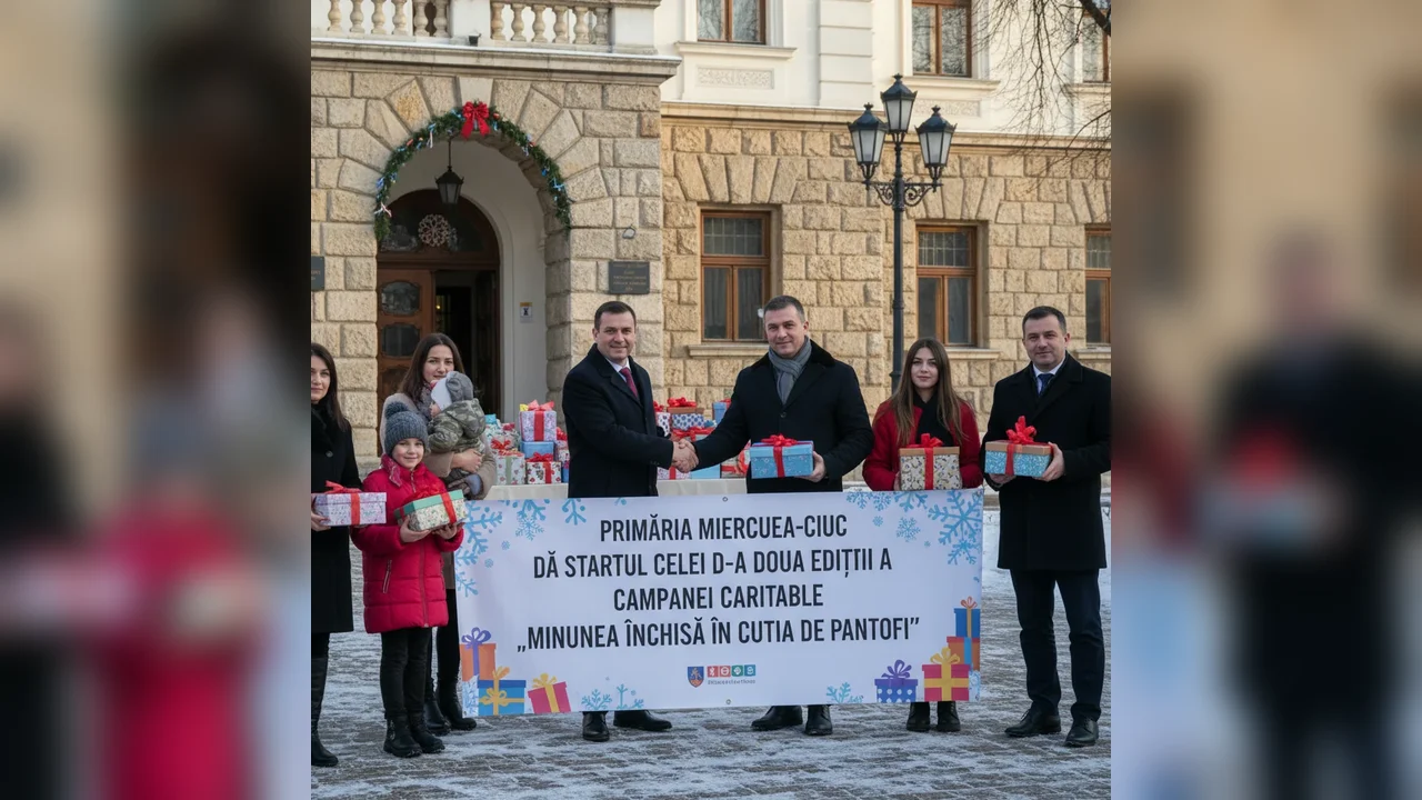 Primăria Miercurea-Ciuc lansează ediția a II-a a campaniei caritabile Minunea închisă în cutia de pantofi