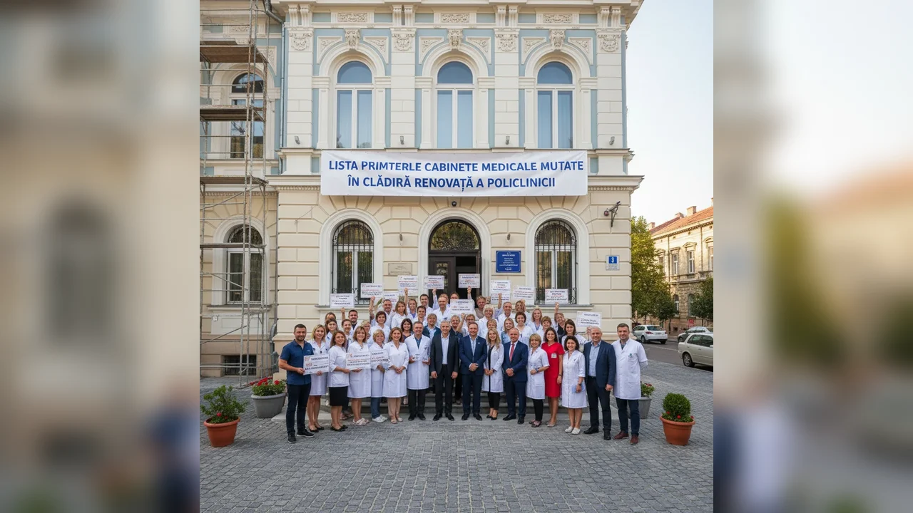 Primele cabinete medicale relocate în clădirea renovată a Policlinicii – lista completă