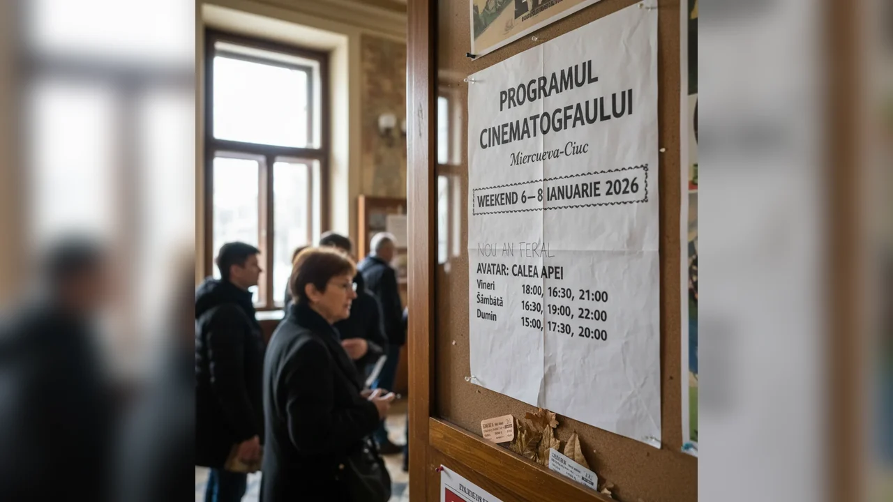 Programul cinematografului din Miercurea Ciuc pentru weekendul 6–8 ianuarie 2026, anunțat oficial