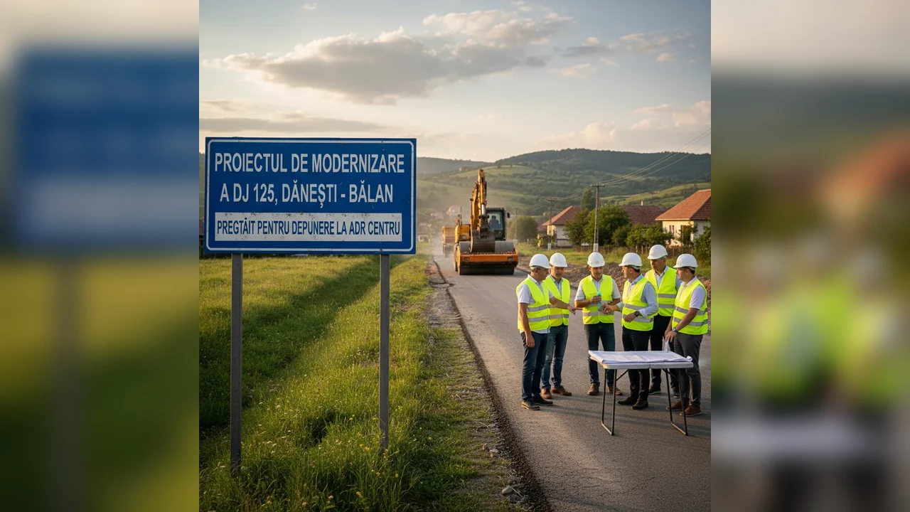 Proiectul de modernizare a DJ 125 Dăneşti – Bălan, gata pentru depunere la ADR Centru