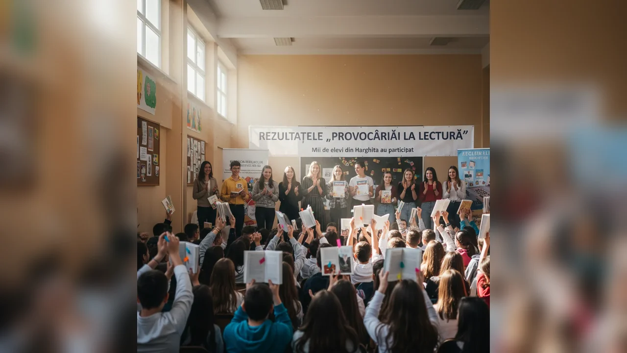 Provocarea la lectură a mobilizat mii de elevi din Harghita