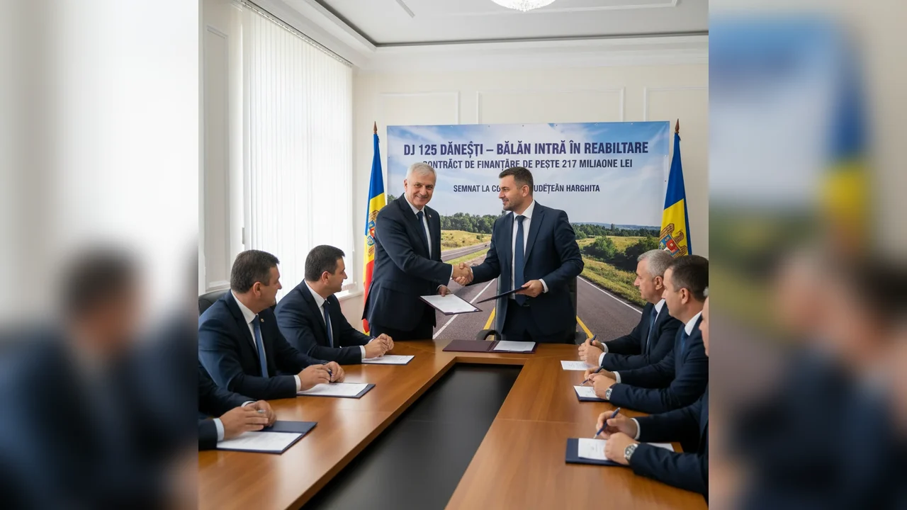 Reabilitarea DJ 125 Dănești–Bălan: contract de 217 milioane lei