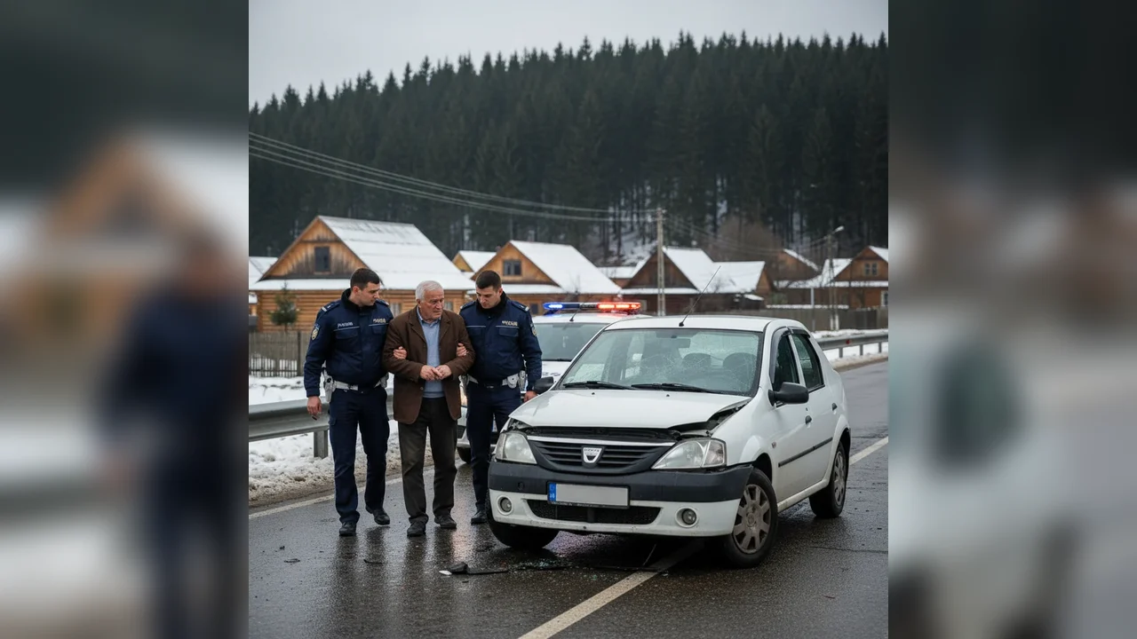 Șofer în vârstă de 71 de ani prins băut la volan