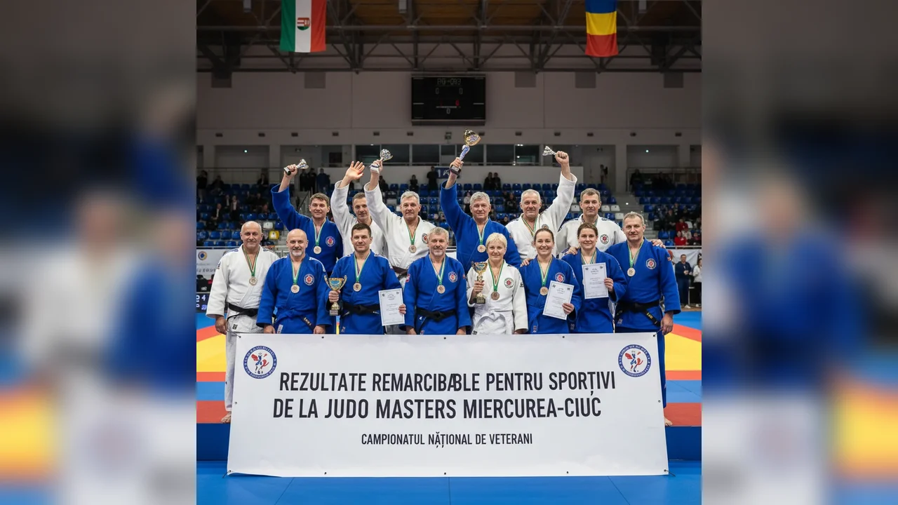 Sportivii de la Judo Masters Miercurea-Ciuc obțin rezultate remarcabile la Campionatul Național de Veterani