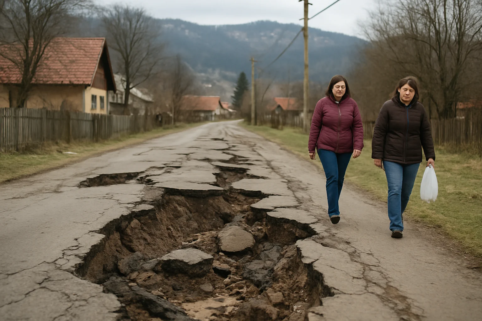 Starea infrastructurii locale în Harghita la început de primăvară