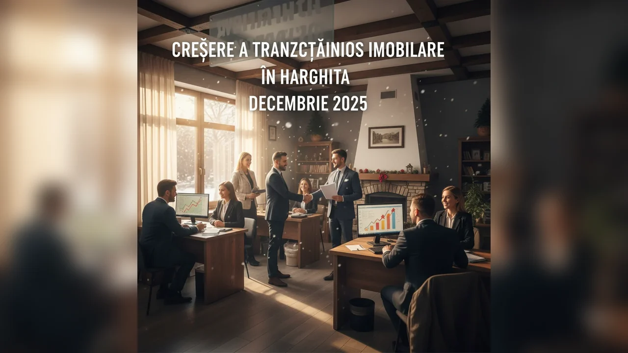 Tranzacțiile imobiliare din Harghita au crescut în decembrie 2025, cu impact vizibil la Miercurea Ciuc